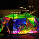 Illustration for article titled Cityscope Illuminated Sculpture is Like Glowing Crashed Meteor In Cologne